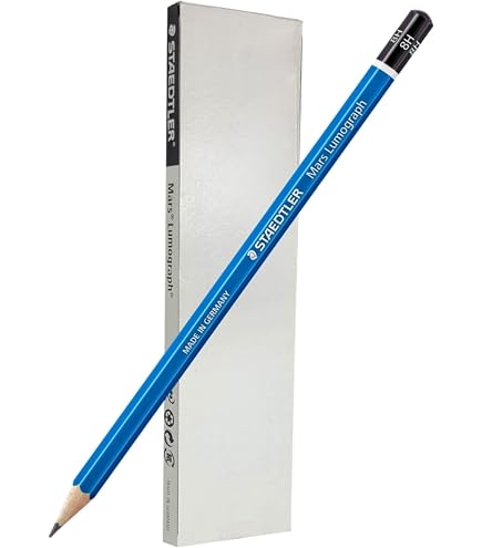 STAEDTLER Lápis Mars Lumograph 10H grafite para desenho, 6 lápis
